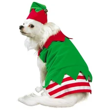 Rasta Imposta Santa Helper Christmas Elf Dog Pet Costume X-Small 2-6 Pounds