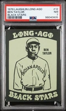 1978 LAUGHLIN LONG AGO BLACK STARS BLACK STARS #12 BEN TAYLOR PSA 7