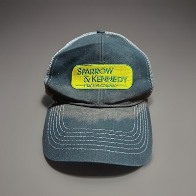 John Deere Sparrow & Kennedy Trucker Hat Men's Snapback Black Gray Tractors Cap