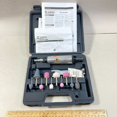 #ad Campbell Hausfeld Die Grinder Mini Pneumatic Air Powered 1 4quot; Die Grinder 13 Pc $34.00