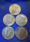 LOT (5) 1964 Kennedy Half Dollar 90% SILVER LIGHTLY CIRCULATED COINS