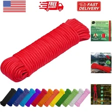 Rope – 90 Feet x 3/8 Inch 10mm – – Strong All-Purpose Utility Rope – Camping,...