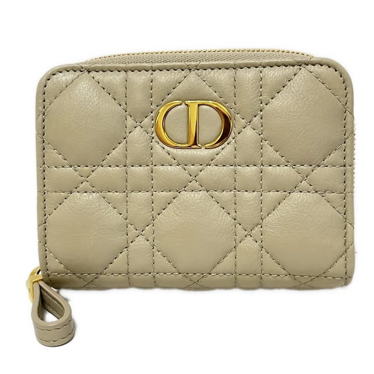 Portefeuille écarlate authentique DIOR/ChristianDior Diorskaro S5032UWHC_M116 peau de veau  