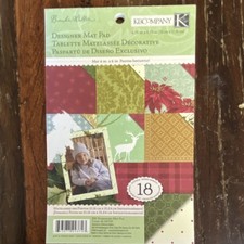 K Company BW Evergreen Multicolor Scrapbook Paper Pad 18 Sheets
