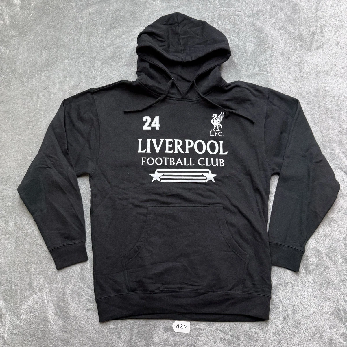 Felpa Con Cappuccio Uomo Liverpool FC - Stemma LiverBird - Taglia L - Nero - 6