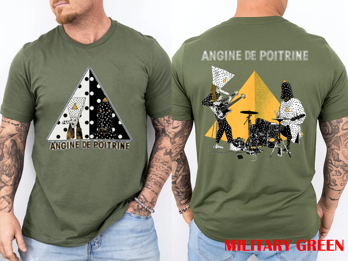 Angine de Poitrine Band Vintage Music Men Women 2 Side T-Shirt | eBay