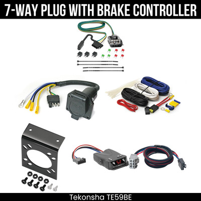 Tekonsha 7-Way Wire Brake Control For 13-17 Traverse Enclave 13-16 Acadia 17 LTD