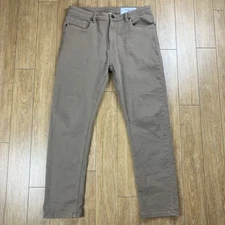 The Perfect Jean NYC Pants Men 33x29 (Tag 33x30) Denkhaki Slim Thick Stretch