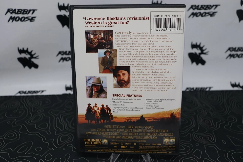 Silverado DVD 1985 Collector's Edition Kevin Kline Kevin Costner - Image 4 of 4