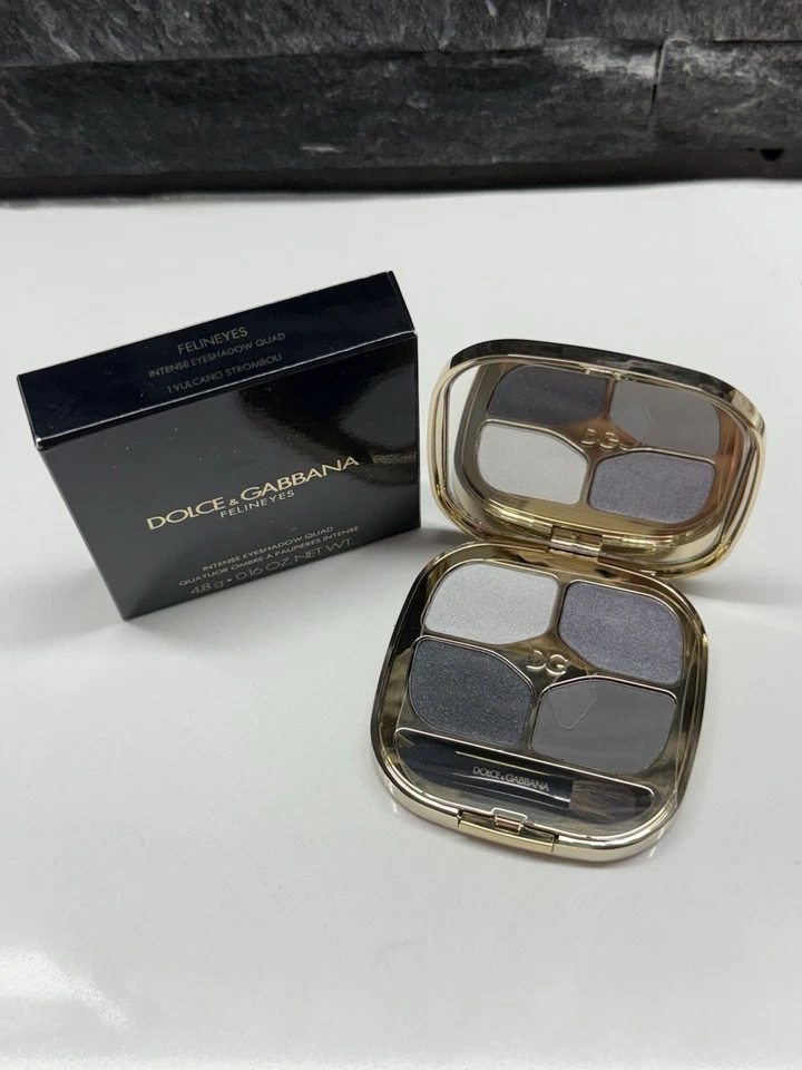 DOLCE & GABBANA Intense Eyeshadow Quad Felineyes 1 Vulcano Stromboli ~ NIB - Image 2 of 4