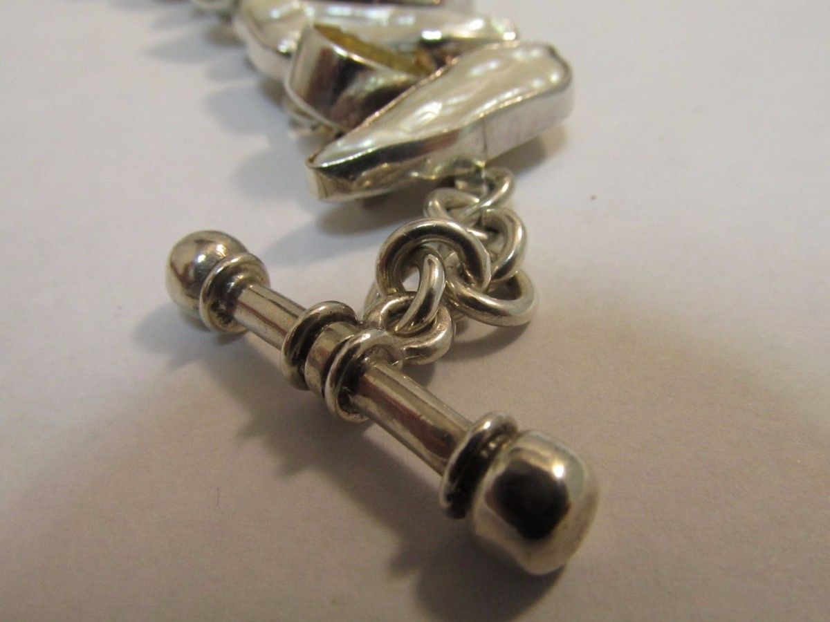 Vintage Sterling Silver Charles Albert Designer Bracelet 7