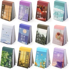 600 Pieces Washi Sticker Set, 12 Set Scrapbooking Diary Planner Album Diary Note