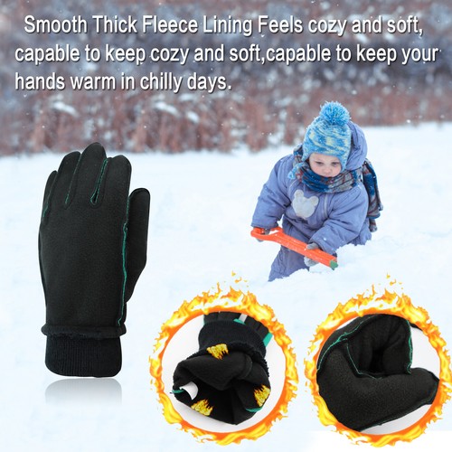 Winter Gloves Youth Boys Kids Waterproof Fleece Warm 3M Cold Weather Outdoor - Picture 11 of 11