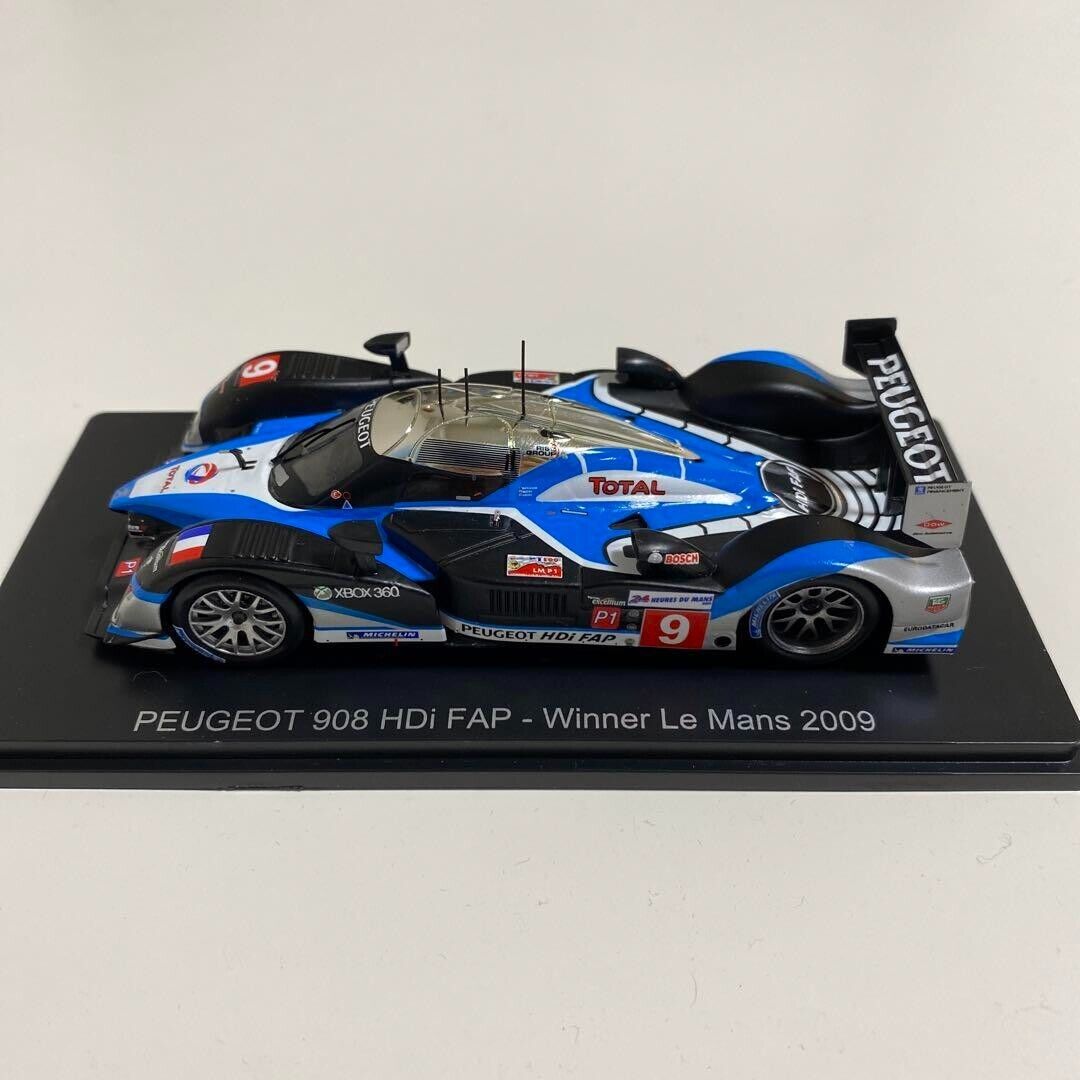 1/43 Spark Peugeot 908 HDi FAP Winner Le Mans 2009 #9 Blue 1/43 Spark Peugeot 908 HDi FAP Winner Le Mans 2009 #9 Blue