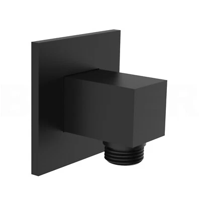BOFLER Wandanschlussbogen QUADRO, eckig, 70mm Blende, Eigensicher, matt schwarz