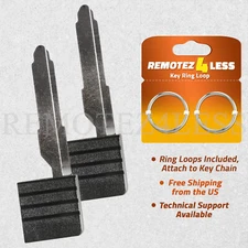 2 For 2006 2007 Replacement Mazda Speed6 Uncut Car Key Blade Insert Aftermarket