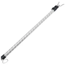 Clothes Rod Closet Pole with Hook Rail Long Reach Stick for Hanging