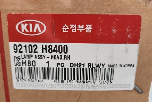 OEM 92102-H8400 Head Lamp RH Passenger 8-Pin LED(X) Ups for Kia Stonic 2017~2023 - Picture 3 of 10