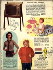 1961 PAPER AD COLOR Philco Compact Portable TV Tiny Tears Doll Viking Stainless 