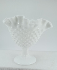 Vintage White Milk Glass Hobnail
