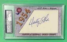 DUSTY RHODES HA CAPITOL OF BASEBALL SERIES 1 AUTO 2/25 PSA/DNA AUTHENTIC GIANTS