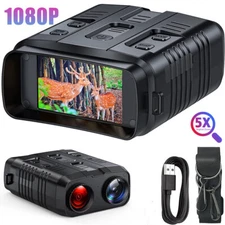 1080P LCD Infrared Binoculars 5X Zoom Night Vision Goggles Binoculars