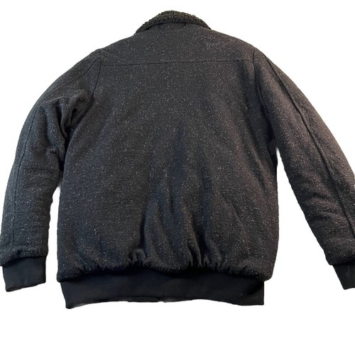 RNT 23 Ron Tomson Jacket Men’s Size 38 Heavy Quilted Lined Designer Winter Black - Picture 12 of 12