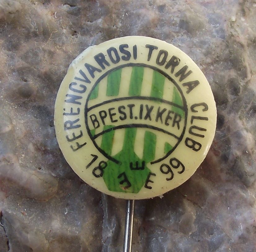 FERENCVAROSI TC. FOOTBALL CLUB. Vintage Soviet pin badge. Rarity.