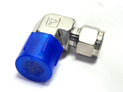 Parker 1809 12 22 Compression Fitting SS Right Angle 12mm Tube OD Male 1/2'' NPT
