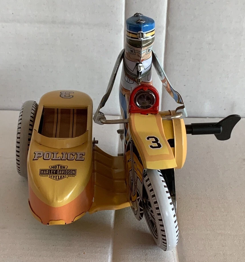 Xonex. Harley-Davidson оловянная игрушка 1950-е мотоцикл и коляска ограниченное издание. 1:18? - Изображение 3 из 4