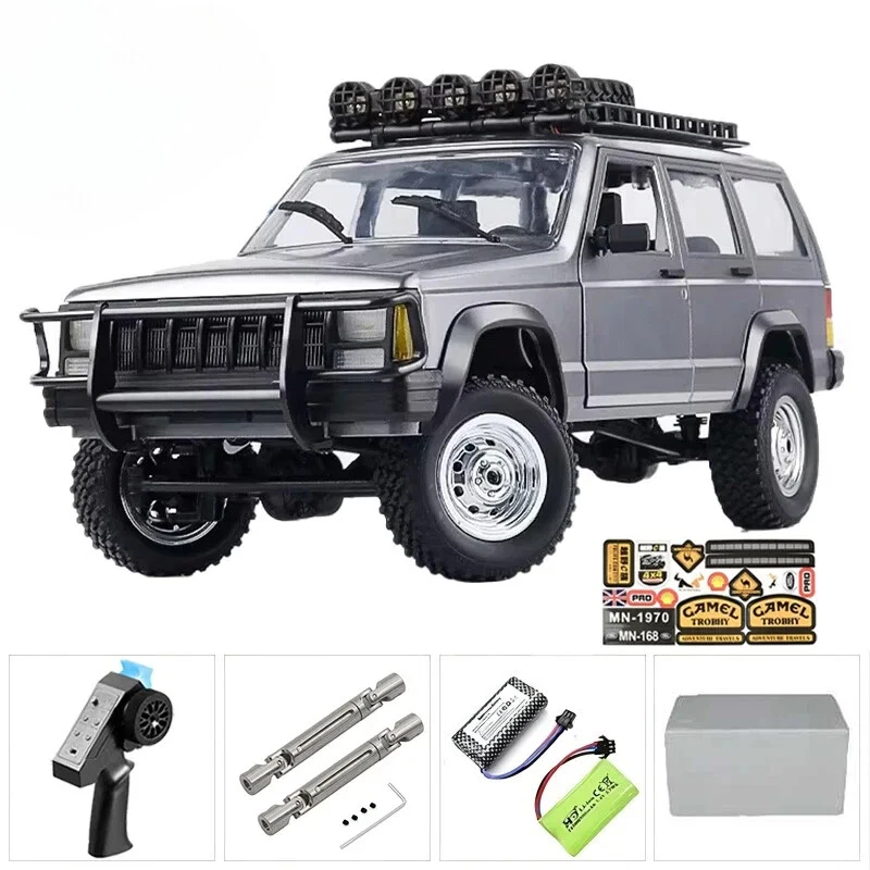 1:12 Retro Rc Car with LED Light Simulation 4WD Remote Control Pickup Model Toys - Image 2 of 4