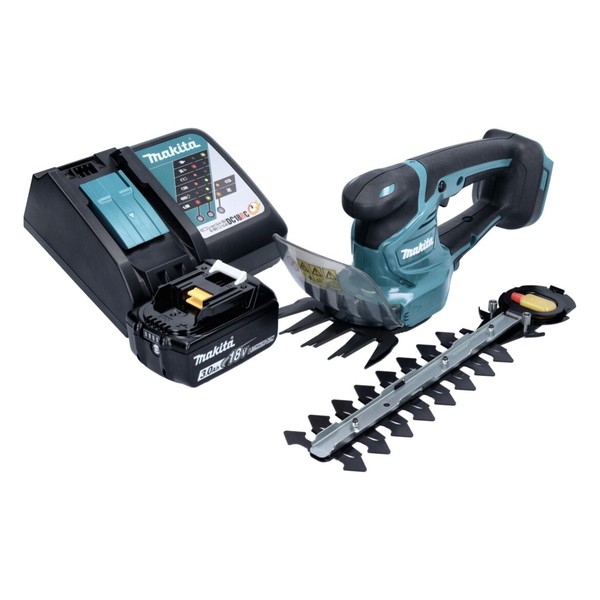 Makita Dum 111 RF1X Akku Grasschere Strauchschere 18 V + 1X Akku 3,0 Ah + Lader-image