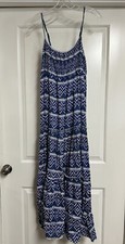 Women’s Forever 21 M Spaghetti Strap Blue Maxi Dress