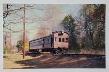 Postcard W&W RR Rail Car No. 4662 Brill Company Doodlebug Pennsylvania USA A2
