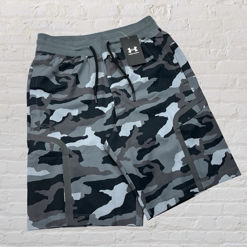 Pantalones Cortos Under Armour Sportstyle Elite Carga Gris Camuflaje Entrenamiento Para Hombre Pequeños - Imagen 2 de 6