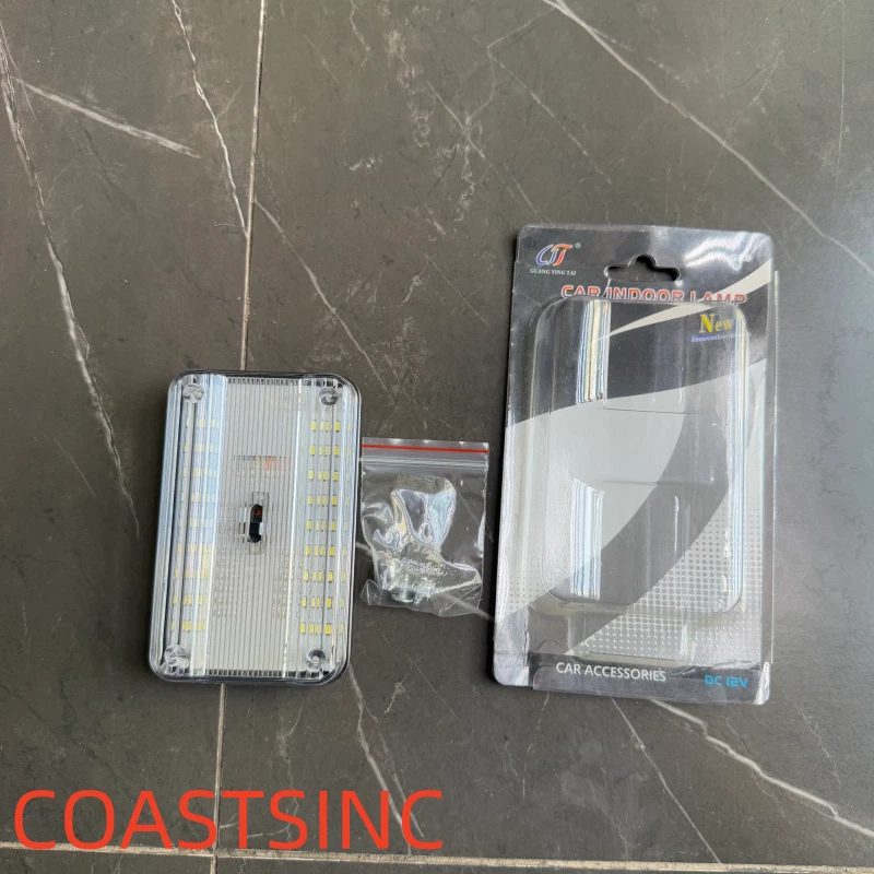 Lámpara interior domo techo lectura maletero blanco universal apto para coche 36 LED Foto 3 de 4