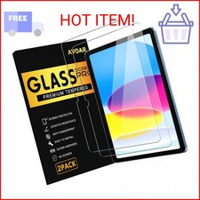AVOAR 2 Pack Screen Protector for iPad 11th A16 2025 10th Gen 10.9" 2022