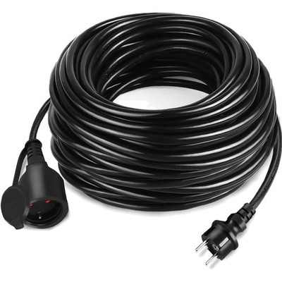 Outdoor Extension Cable 30m  Power Cable with Protective Cap Garden Workshop