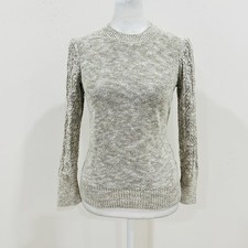 Veronica Beard Women s Metto Pointelle Stitch Cotton Sweater Minimalist Size XS