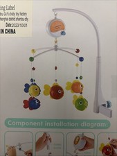 Goodway Musical Nursery Mobile With Colorful Fishes