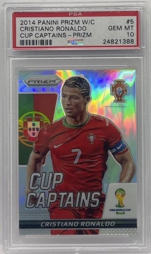 2014 Panini World Cup Cristiano Ronaldo Silver Prizm