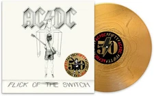 AC/DC Flick Of The Switch (50th Anniversary Edition, Gold Color Vinyl) Records &