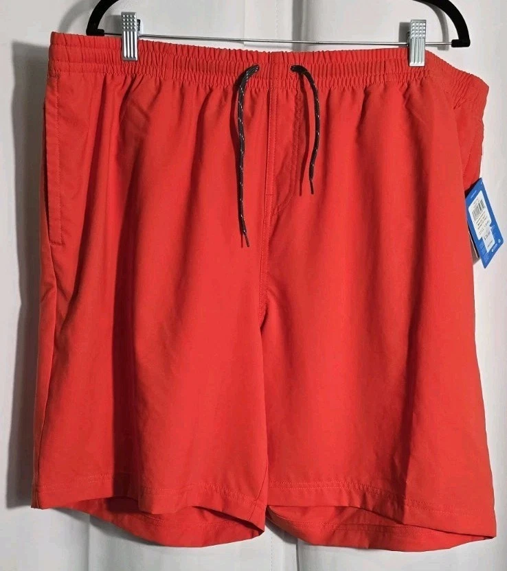 Columbia Shorts Men's 2XL Orange Summer Break Stretch Hiking Swimming