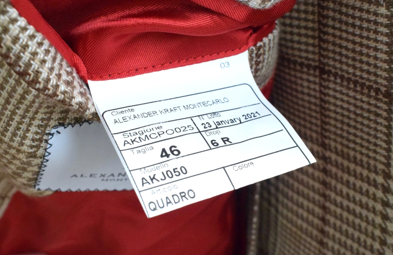 ALEXANDER KRAFT Linen Wool Silk Signature Jacket €1250 Size 36R/46R Small Slim - product detail image 14