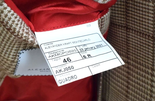 ALEXANDER KRAFT Linen Wool Silk Signature Jacket €1250 Size 36R/46R Small Slim image 14