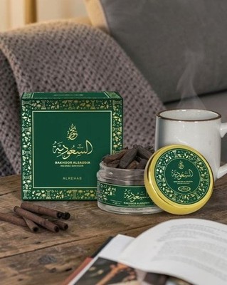 Bakhoor Al Saudia 30 gm Al Rehab Incense Bakhoor Bukhoor Jar Incense