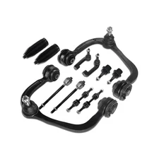 12 Pcs Uppper Control Arms with Ball Joints Tie Rods Sway Bars Suspension Kit...