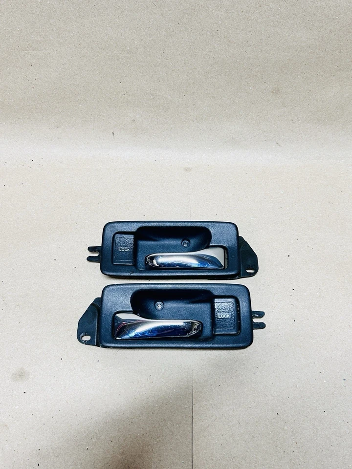 Juego de manijas de puerta interiores cromadas con biseles Acura Integra DA9 1990-1993 NEGRO Foto 2 de 4