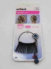 SCUNCI BENDINI CLIP WITH FLOWER JEWELS SLIDE  SNAP 39023-A