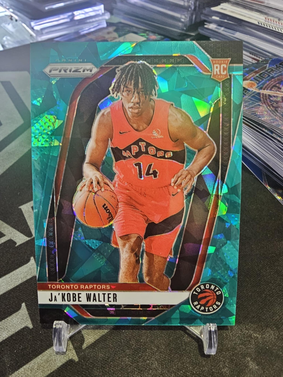 2024-25 Panini Prizm Ja'Kobe Walter #223 Teal Cracked Ice Prizm 53/225 RC!